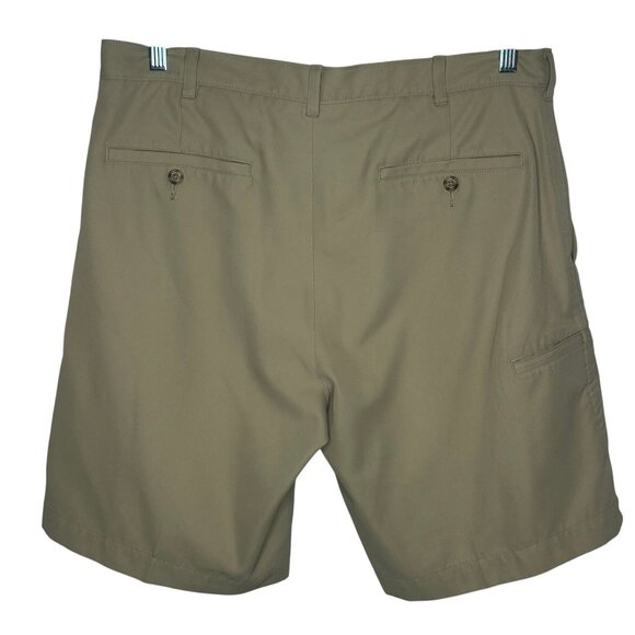 PGA Tour Mens Khaki Golf Shorts Size 36 Polyester Lightweight Relaxed Fit Golf - Picture 2 of 7
